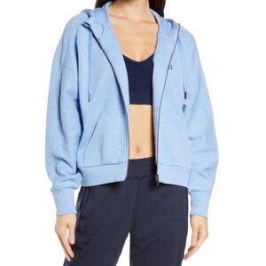 NWT Sweaty Betty Essentials Zip Through Hoody XL Coast Blue